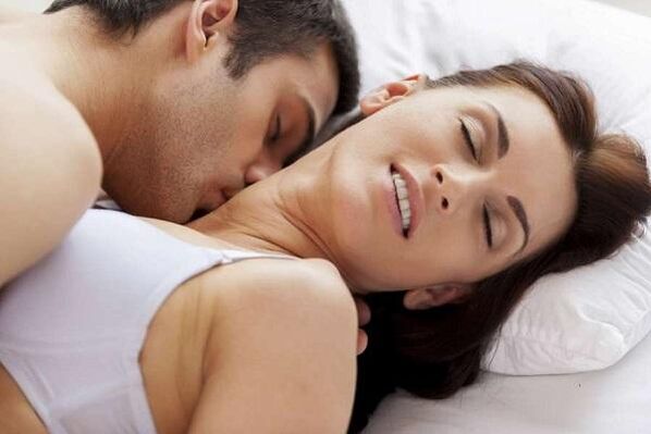 intimacy and release from a member of a man with sexual excitement