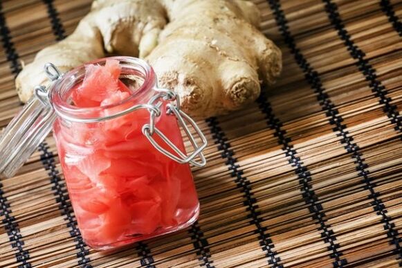 marinated ginger to increase potency